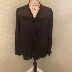 Bundle 6 for $20 plus shipping Euc Decree black sheer blouse